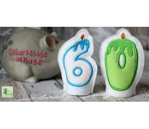 ITH - LED Teelichthüllen Wachszahlen